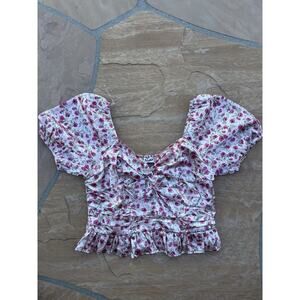 ARULA Floral Pink Blouse